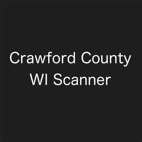 crawford county pa scanner|crawford county wi scanner.